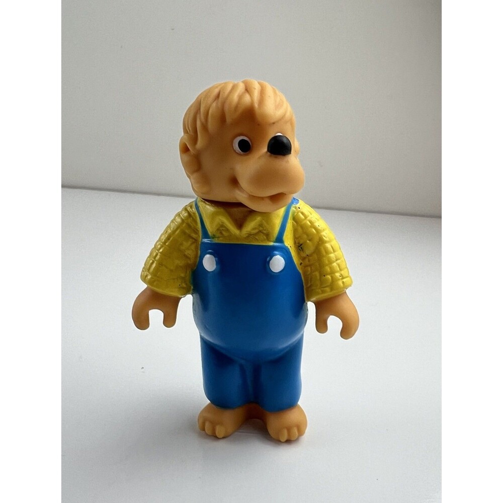 Vintage The Berenstain Bears Papa Bear Plastic Toy Figure 1986 3" 80s Cartoons